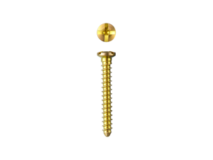 Screw, Ø1.2, Cortical, 4mm, Gold