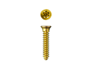 Screw, Ø2.0, Cortical, 16mm, Gold