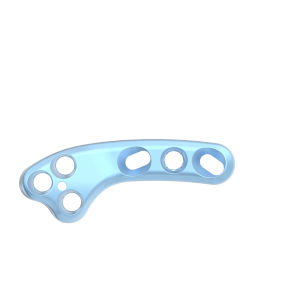 Plate, Ø2.4, TPLO Left, 6H, 2.5T, 39mm, Blue