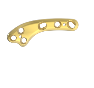 Plate, Ø2.7, TPLO Left, 6H, 3.0T, 50.8mm, Gold