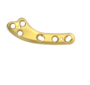 Plate, Ø2.7, TPLO Right, 6H, 3.0T, 50.8mm, Gold