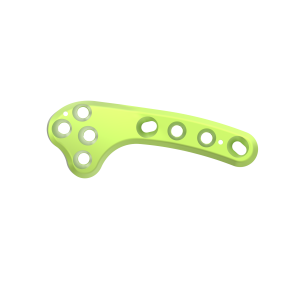 Plate, Ø3.5, B-TPLO Left, 8H, 4.0T, 79.1mm, Green